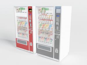 便利店公共场所里的自动饮料售卖机