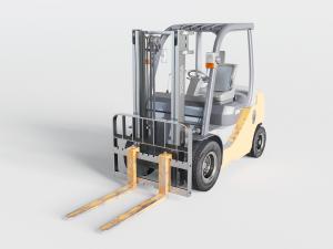 现代小型带升降的叉车