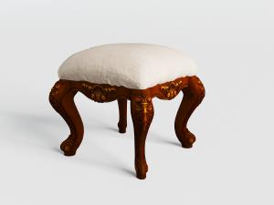 欧式雕花四脚沙发凳脚踏