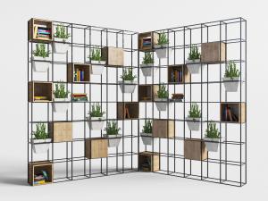 现代金属置物架花架