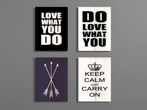 工业风字母实木墙饰挂件