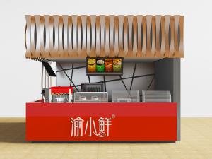 现代烧烤小吃饮料摊位