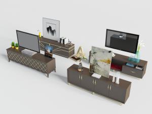 简欧电视柜、电视机