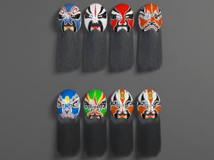 中国京剧花脸脸谱面具墙饰挂件