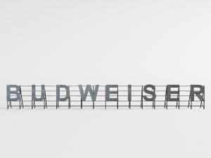 现代黑色金属支架字母门头