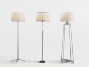 新中式金属支架落地灯