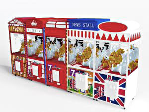 超市购物广场的娃娃机游乐设施设备3d模型 超市购物广场的娃娃机游乐设施设备