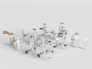 不锈钢哑光三角阀水龙头五金工具3d模型 不锈钢哑光三角阀水龙头五金工具