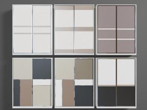 现代拼接柜门的衣柜3d模型 现代拼接柜门的衣柜