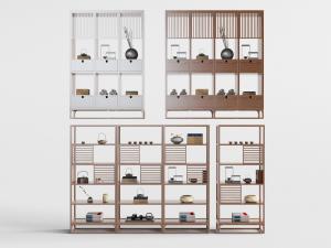 中式实木装饰置物柜