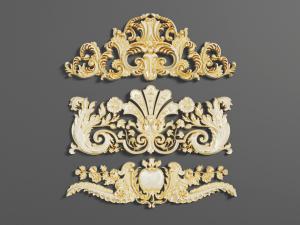 欧式三角形方形雕花构件