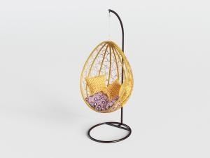 现代金属网状蛋形吊椅