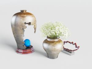 新中式陶瓷花瓶花卉