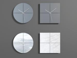 现代无数字标志的钟表3d模型 现代无数字标志的钟表