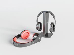 无线蓝牙头盔式耳机3d模型 无线蓝牙头盔式耳机