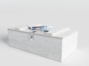 工业风复古做旧的白色木箱3d模型 工业风复古做旧的白色木箱