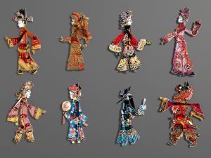 中式古装皮影装饰挂件