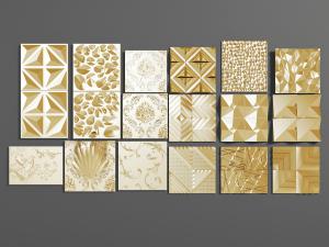 现代金属方形雕花天花吊顶