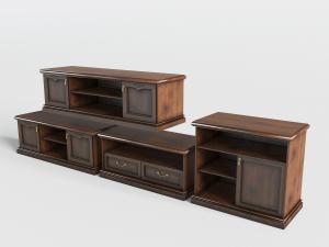 欧式胡桃木电视柜