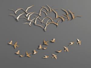 新中式鸟群墙饰挂件