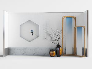 新中式陶瓷花瓶花卉景观小品