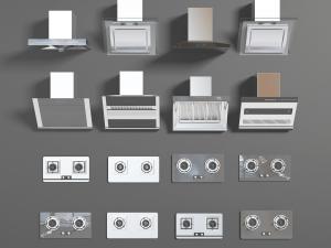 燃气灶、煤气灶、侧吸顶吸式抽油烟机