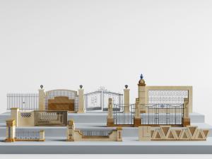 欧式铁艺围栏墙、大门