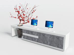 新中式前台接待台