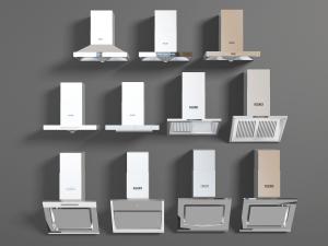 现代侧吸顶吸式抽油烟机