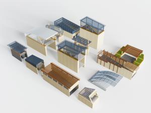 地下室步梯入口、雨棚