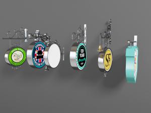 工业风商店牌、指示牌、门牌