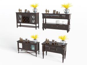 新中式玄关柜边柜