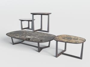 后现代边几茶几角几3d模型 后现代边几茶几角几