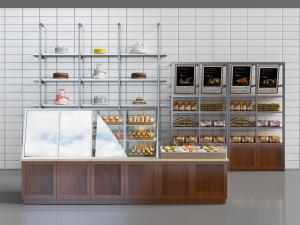 工业风面包售卖箱、货架