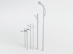 现代灰色金属架的路灯