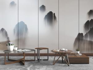 新中式茶几边几角几护墙板