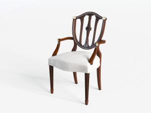 美式实木边框的餐椅