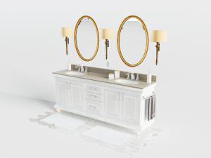 欧式浴室柜洗手台卫浴镜浴室镜