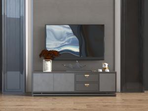 新中式电视柜电视机