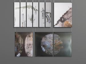 新中式抽象图案的升降帘卷帘3d模型 新中式抽象图案的升降帘卷帘