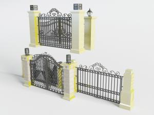 欧式铁艺大门、围栏