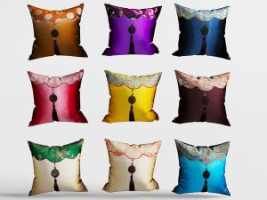 新中式布艺靠垫抱枕