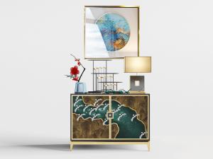 新中式玄关柜边柜