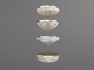 简欧吸顶灯3d模型 简欧吸顶灯