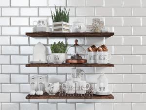 美式隔板餐具置物架