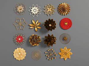 后现代雕花墙面装饰挂件