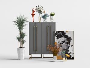 新中式玄关柜边柜