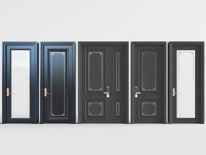 新中式子母门平开门