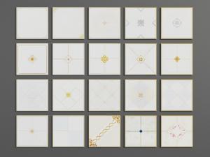 欧式厨卫带花纹的铝扣板