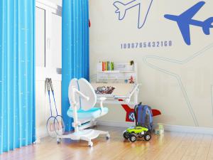 儿童学生书桌椅组合3d模型 儿童学生书桌椅组合